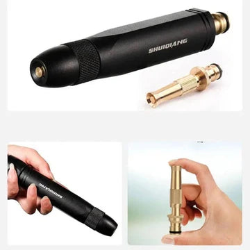 Adjustable High Pressure Squirt Water Gun, Aluminum Alloy Spray Nozzle,