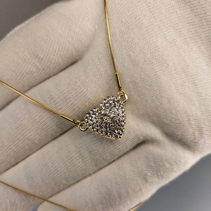Double-Sided Magnetic Heart Necklace