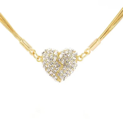 Double-Sided Magnetic Heart Necklace