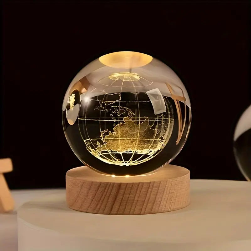 Exquisite Creative Crystal Globe Desktop Ornament, a Daily Home Decor Item And a Small Gift for Festive Parties