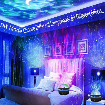 Aurora Light Projector Northern Light Projection Galaxy Lamp, Decoration Lamp Remote Control, Multiple Light Modes, Dreamy Indoor Atmosphere Light, Gift For Birthdays Various Festivals, Black