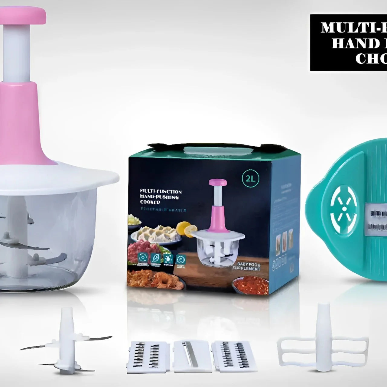 MULTI FUNCTIONAL HAND PUSHING COOKER -2LITER