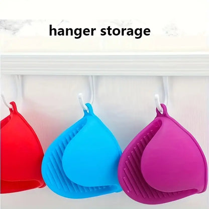 Silicone Set Of 2 Oven Gloves Pot Holder Heat Resistant,Oven Mitts Cooking Pinch Grips Glove