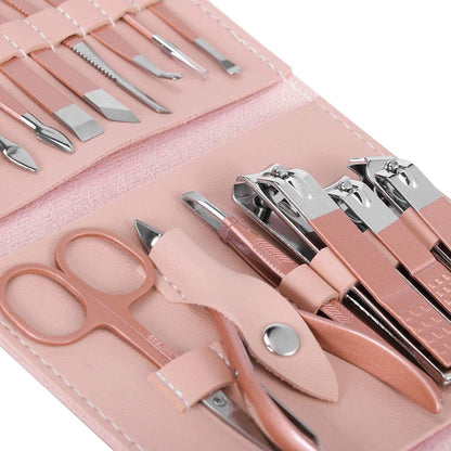 16 in 1 Professional Stainless Steel Manicure Pedicure Kit