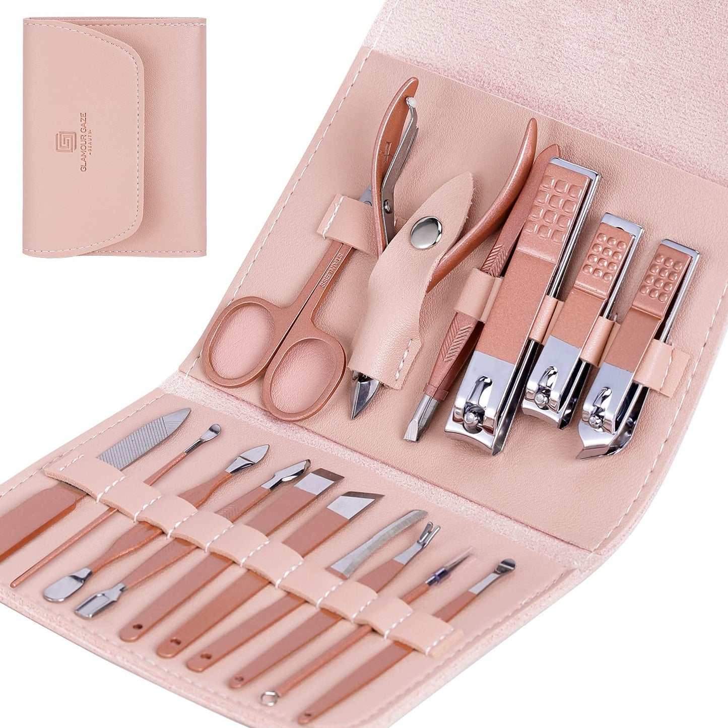 16 in 1 Professional Stainless Steel Manicure Pedicure Kit