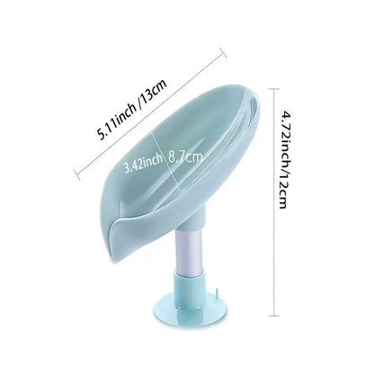 Simple and creative soap box, soap storage rack, suction cup draining soap rack for bathroom, bathroom, and kitchen storage, perfect for Christmas and New Year outfits