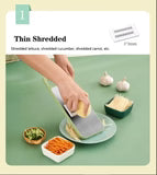 5in1 Vegetable Stainless Steel Cutter (with Box Packing)