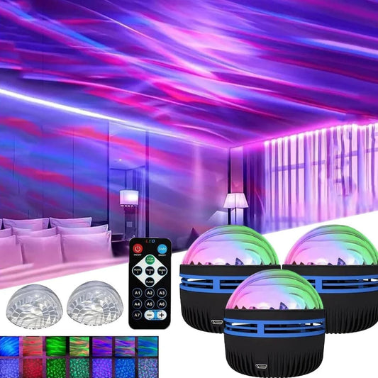 Aurora Light Projector Northern Light Projection Galaxy Lamp, Decoration Lamp Remote Control, Multiple Light Modes, Dreamy Indoor Atmosphere Light, Gift For Birthdays Various Festivals, Black