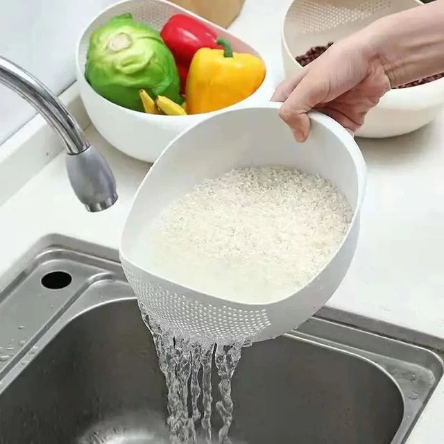 New Dawn Big Size Chalni For Kitchen, Colander For Kitchen, Rice Drainer, Rice Strainer, And Sieve
