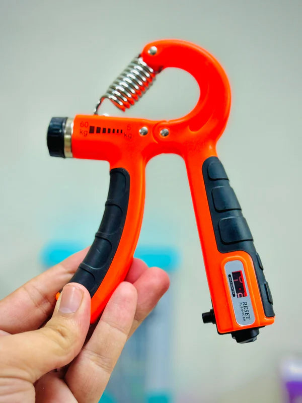 Hand Gripper (5–60kg) with Automatic Counting & Non-Slip Grip |