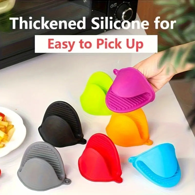 Silicone Set Of 2 Oven Gloves Pot Holder Heat Resistant,Oven Mitts Cooking Pinch Grips Glove