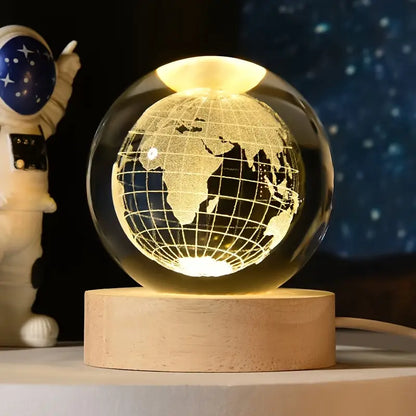 Exquisite Creative Crystal Globe Desktop Ornament, a Daily Home Decor Item And a Small Gift for Festive Parties