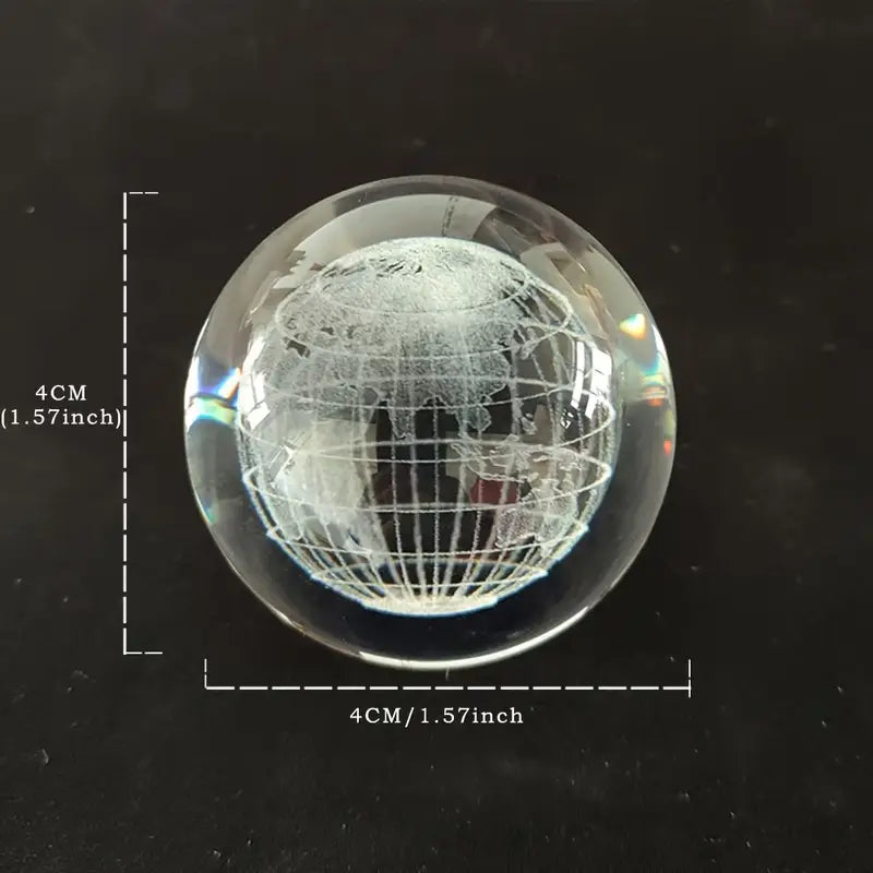 Exquisite Creative Crystal Globe Desktop Ornament, a Daily Home Decor Item And a Small Gift for Festive Parties