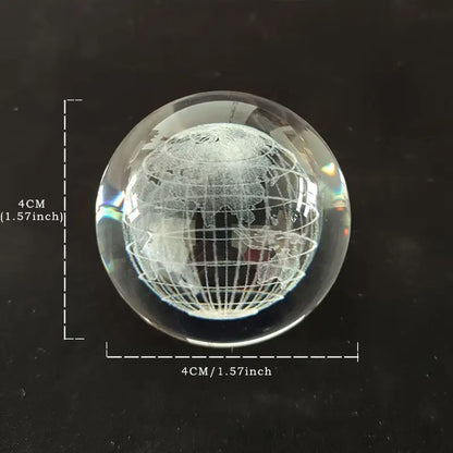 Exquisite Creative Crystal Globe Desktop Ornament, a Daily Home Decor Item And a Small Gift for Festive Parties