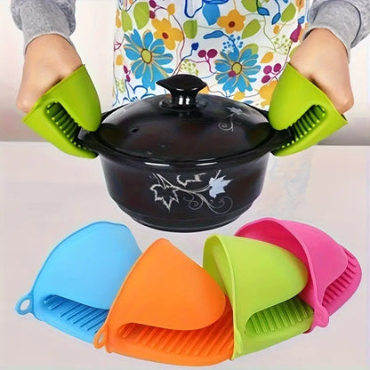 Silicone Set Of 2 Oven Gloves Pot Holder Heat Resistant,Oven Mitts Cooking Pinch Grips Glove